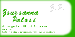 zsuzsanna palosi business card