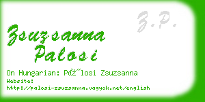 zsuzsanna palosi business card